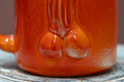 Large Sculptural Penis Art Mug