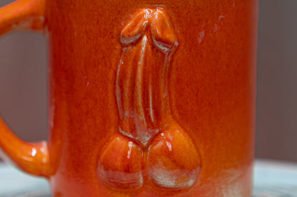 Large Sculptural Penis Art Mug