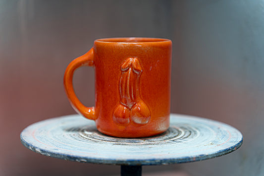 Large Sculptural Penis Art Mug