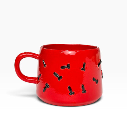 Penis Pattern Ceramic Mug
