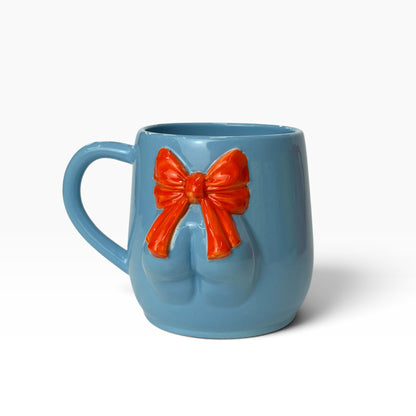 Ceramic Mug with Bow & Butt