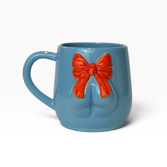 Ceramic Mug with Bow & Butt