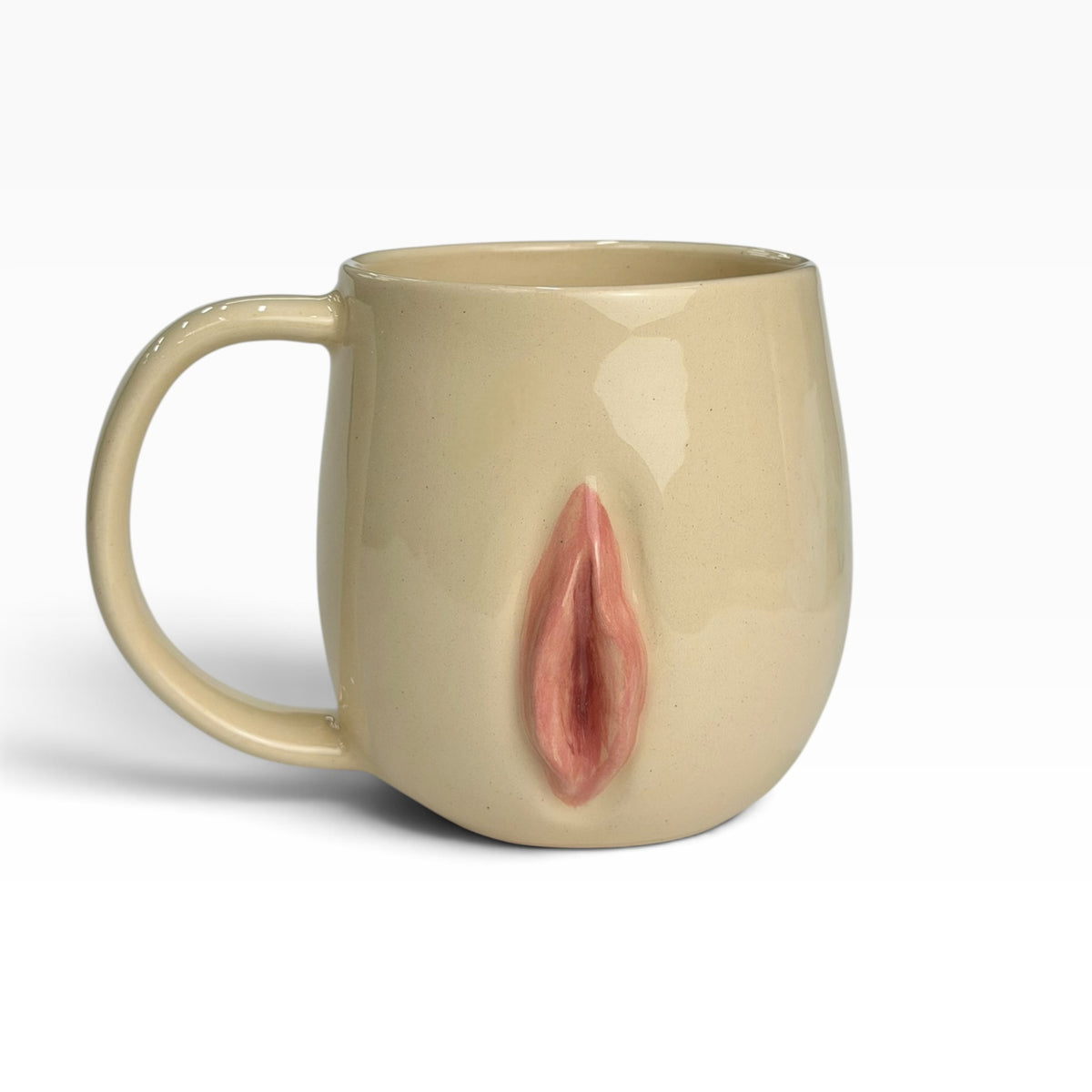 Ceramic Mug with Sculpted Vulva