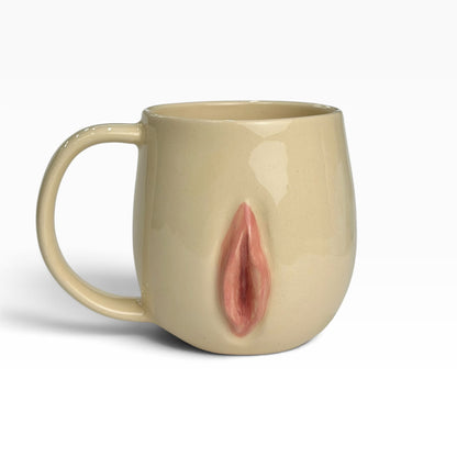 Ceramic Mug with Sculpted Vulva