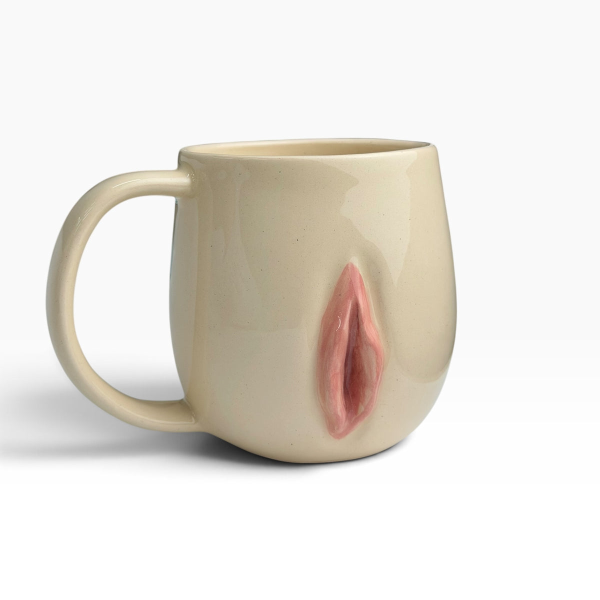 Ceramic Mug with Sculpted Vulva