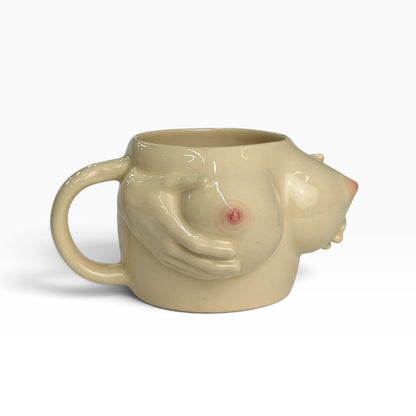 Ceramic Mug with Hands & Boobs