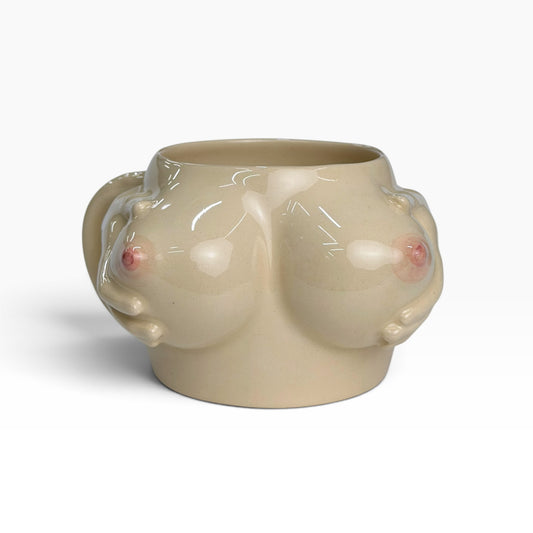 Ceramic Mug with Hands & Boobs